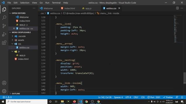 ? Como CREAR un MENÚ DESPLEGABLE (HTML CSS JS) смотреть онлайн