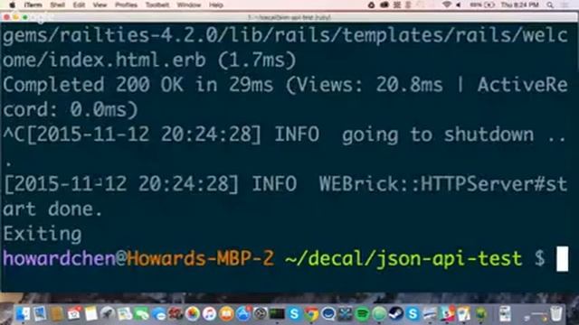 Rails Decal Fall 2015 Lecture 10: JSON API смотреть онлайн