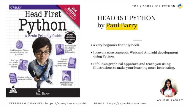 Top 5 Books to Learn Python in 2021 | Beginner to Advance | Ayushi Rawat смотреть онлайн
