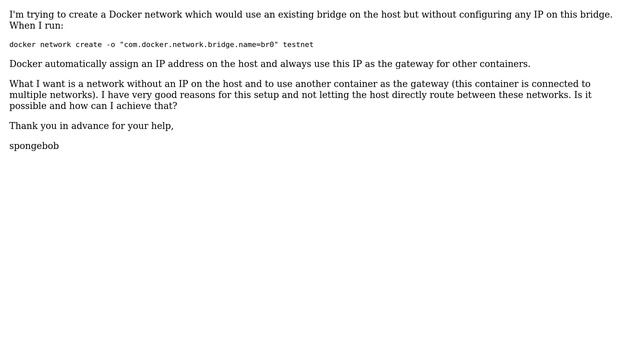 DevOps & SysAdmins: Docker network without IP address on host смотреть онлайн