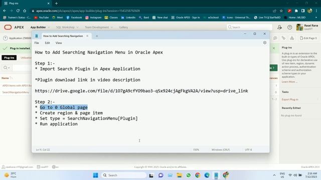 How To Add Search Option On Navigation Menu Oracle APEX... смотреть онлайн