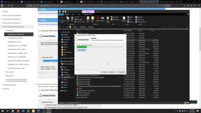 Installing anaconda3 Python - Windows 10 смотреть онлайн