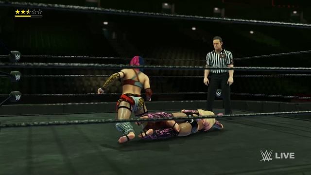 WWE 2k20: Asuka vs Alexa Bliss, Halloween wrestling, barefoot bunny girl! смотреть онлайн