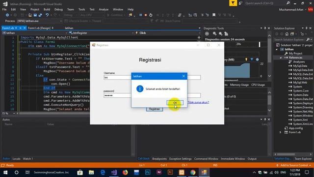 Membuat Form Login Dan Daftar Di VBNET Menggunakan MySQL смотреть онлайн