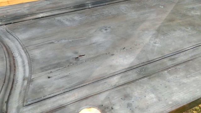 Немного столярки: обжиг и браширование филенчатой двери