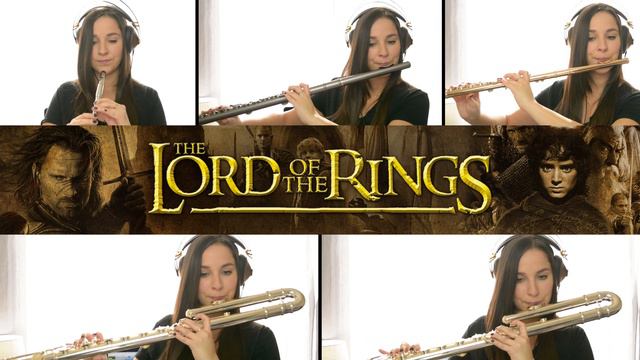 The Lord Of The Rings Theme Flute Cover | With Sheet Music! смотреть онлайн