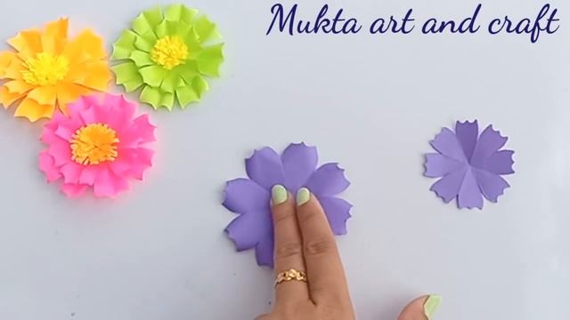 Easy Paper Flowers | Flower Making | DIY Paper Flowers смотреть онлайн