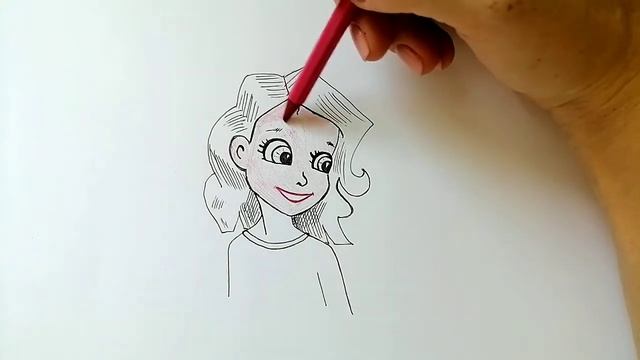 Милая девушка) Как нарисовать девушку шаг за шагом смотреть онлайн