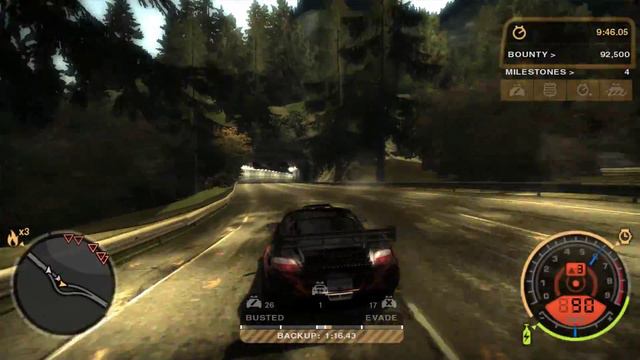 NFS Most Wanted 2005.(Уход от полиции, На Грани!!!) ностальжи! смотреть онлайн