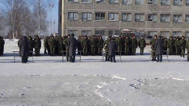 в/ч 30632-Б Учебка. Хабаровский край,На присяге 1 февраля 2015 г 3УРС смотреть онлайн