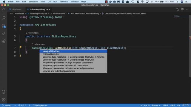 Adding a likes repository in Asp.Net Core part 100 смотреть онлайн