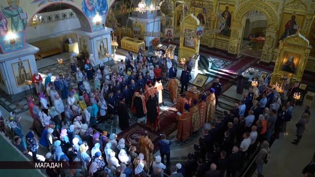 Ковчег с мощами Георгия Победоносца привезли в Магадан смотреть онлайн