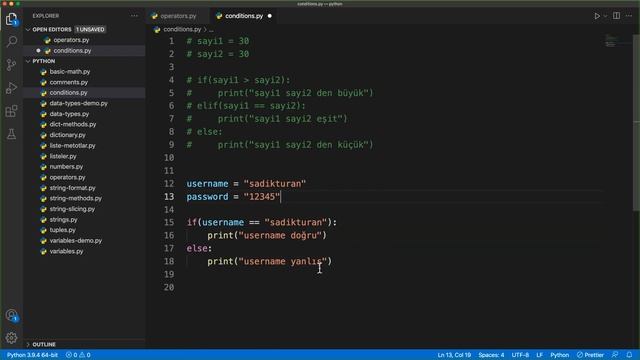 21-Python Dersleri-Koşullu Durumlar-Python if/else смотреть онлайн