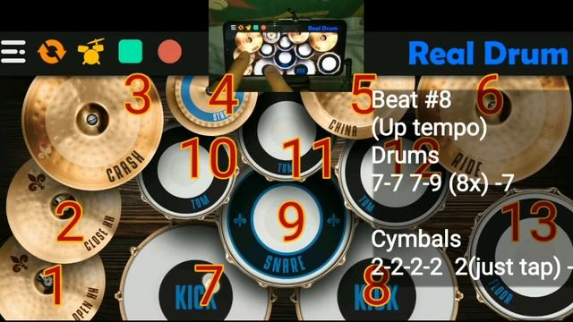 How to play Real drum app: tutorial #2 (for beginners) смотреть онлайн