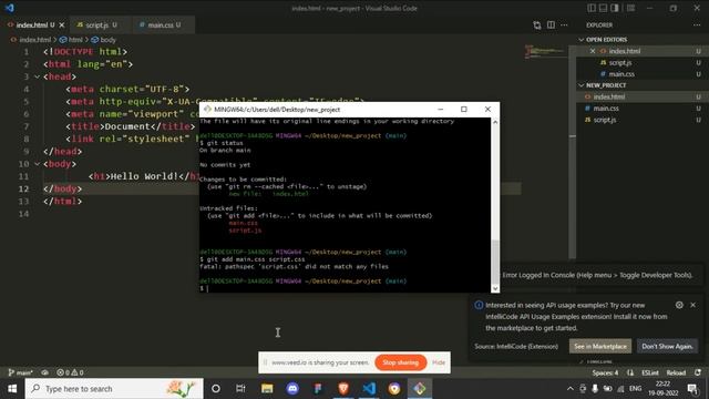 How to start tracking files in git - Practical Git смотреть онлайн