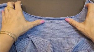 Летний топ спицами.