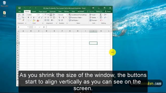 Resizing the Ribbon in Excel 2016 смотреть онлайн