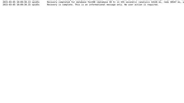 SQL Server database recovery complete? смотреть онлайн