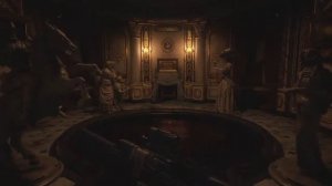 resident evil village статуи \ зал омовения