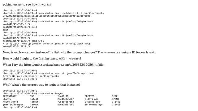 Unix & Linux: How can I log into a running docker instance? (2 Solutions!!) смотреть онлайн
