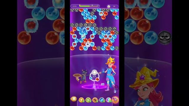 Bubble witch 3 saga 2552 no boosters, magic hat смотреть онлайн