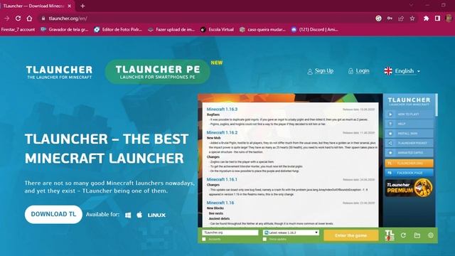 Como instalar minecraft java usando TL launcher смотреть онлайн