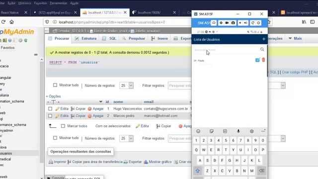 React Native com Mysql смотреть онлайн