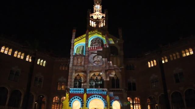 3D mapping hospital de Sant Pau, Barcelona смотреть онлайн