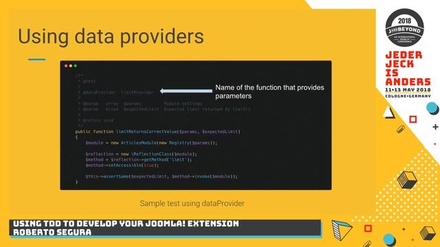 JAB18 - Using TDD to develop your Joomla extensions смотреть онлайн