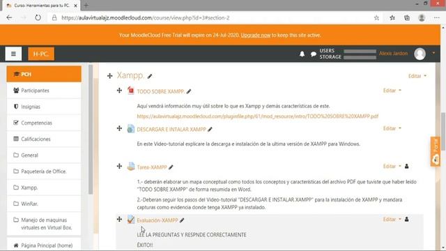 Presentación del curso "herramientas para tu PC" en Moodle. смотреть онлайн