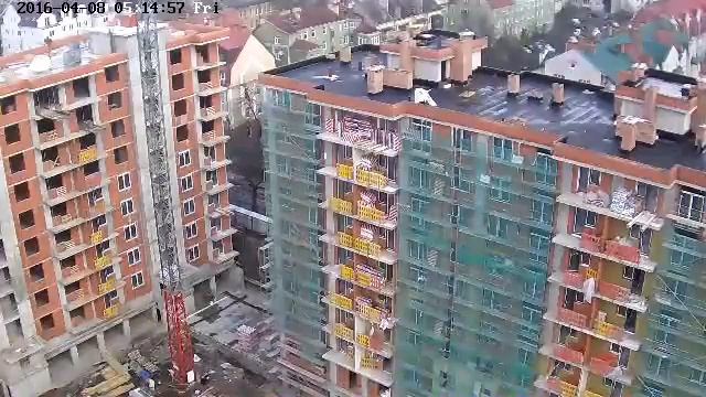 Стройка ул. Леонова (камера 1) смотреть онлайн