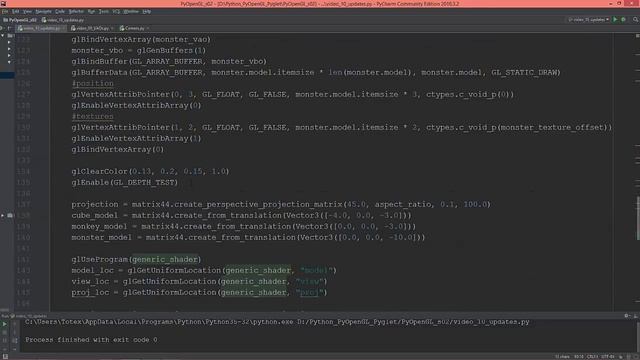 Python OpenGL and PyOpenGL - s02e10 - code and camera updates - no more roll смотреть онлайн
