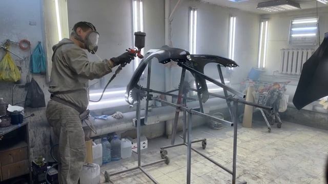 Кузовной ремонт и покраска под замену два передних крыла и капот Ford Focus 2 смотреть онлайн