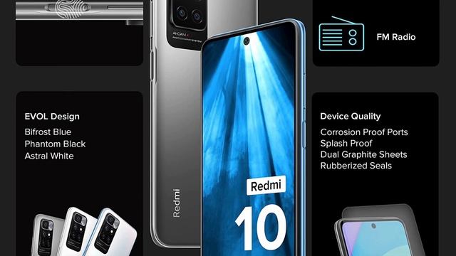 #Short# Redmi 10 Prime (Phantom Black 4GB RAM 64GB | Helio G88 with extendable RAM Upto 2GB | смотреть онлайн