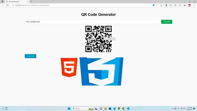How to Make QR Code Generator App Using HTML, CSS, and JavaScript Only in Just 2 Minute ? смотреть онлайн