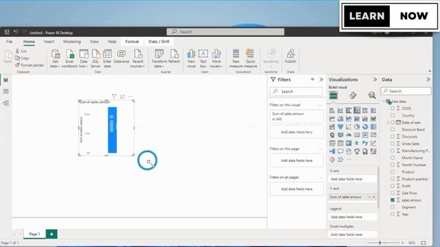 How to create visuals in Power BI | Step by Step guide from Learn Now - Your Learning Partner смотреть онлайн
