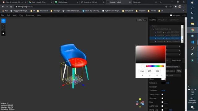 Three.js Web XR Tutorial - 04 - Adjusting the 3d model scale, pivot, materials and format смотреть онлайн