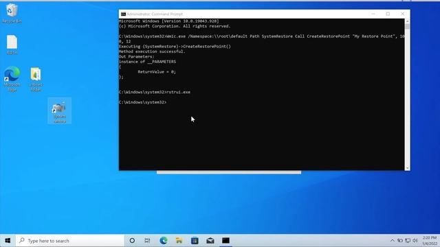 How to Create System Restore Point in Windows 10 using command prompt [CMD] смотреть онлайн