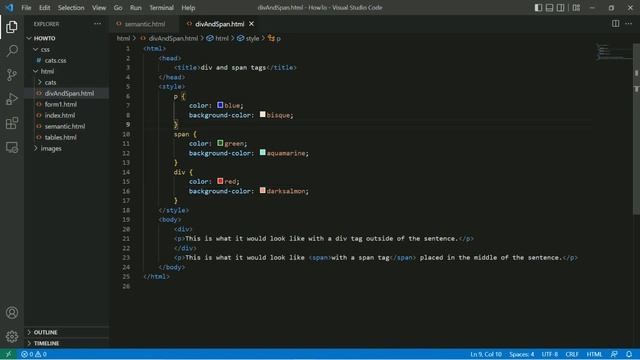CSS 01 - Text and Background Colors смотреть онлайн