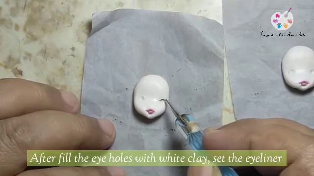 FIMO Doll Face With Adorable Lips ( New Tutorial )#polymerclay#tutorial#clay#handmade#FIMO#clayart