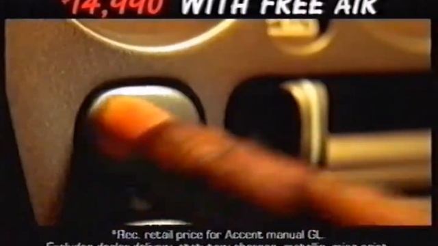 Hyundai Accent (Hyundai January Deals) - 2001 Australian TV Commercial (PAL 50FPS) смотреть онлайн
