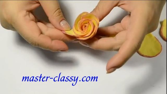 Холодный фарфор Роза из холодного фарфора смотреть онлайн