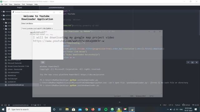 Youtube Downloader Python Project смотреть онлайн