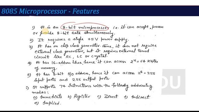 L1 | Introduction 8085 Microprocessor | Microprocessor (KCS403) | Hindi смотреть онлайн