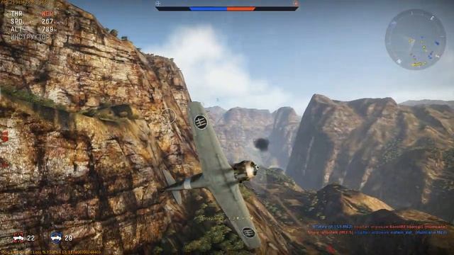 War Thunder - Тихий полёт 13. Весёлые лаги в горах смотреть онлайн