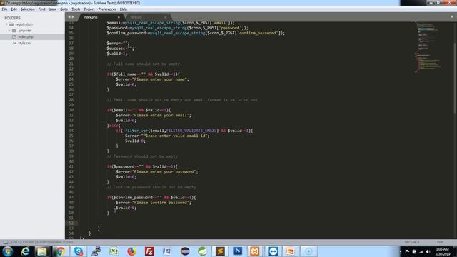 Building a User Regsitration System using PHP and MySQL- PHP Code for Registration смотреть онлайн