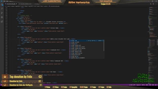 PHP Coding | Mit RAW Networks | #PHP #Lernen #Ausprobieren смотреть онлайн