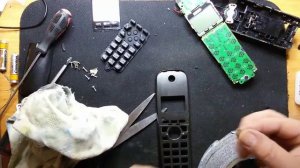 Чистка кнопок радио телефона  Panasonic KX-TG2511