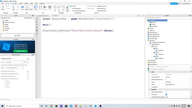 How To Disable Reset Button - Roblox (Script In DESC) смотреть онлайн