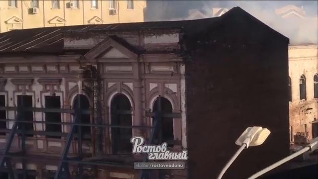 Пожар в заброшке на Братском Садовой 2.1.2019 Ростов-на-Дону Главный смотреть онлайн